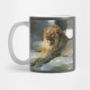 lion painting (leo art, lion king) Mug